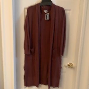 Womens nwt long length cardigan size M/L